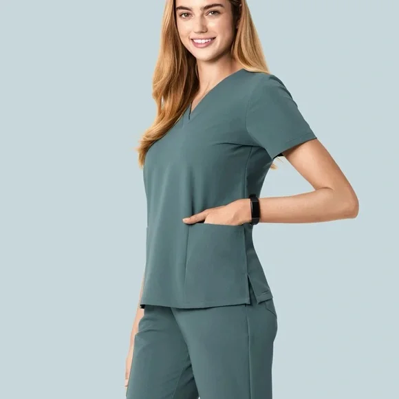 Women's Teal Scrub Set - Picture 1 of 4